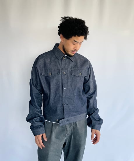 NAM "TRUMPET TRUCKER JACKET INDIGO RIGID"