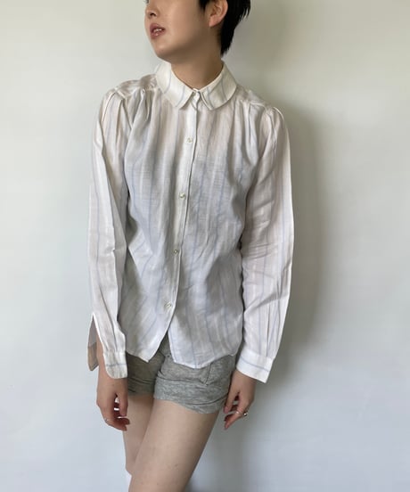 MADE IN ITALY　stripe shirt