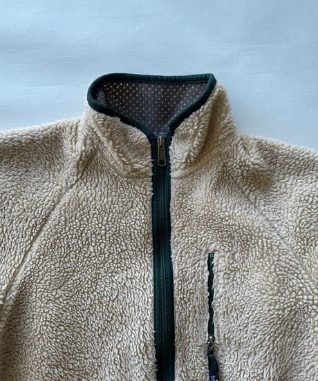 97s patagonia Retro Cardigan "natural / hunter green"