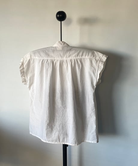 Europe vintage white blouse　44