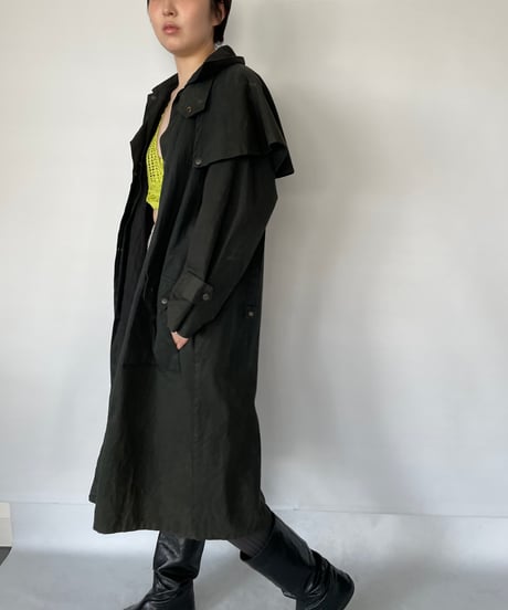 Vintage DROVER STATION Oiled Duster Coat