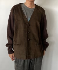 90s Switching suede cardigan