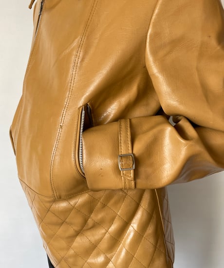70s Camel Leather Jacket