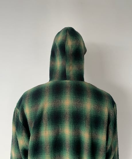 80s Hooded flannel shirt