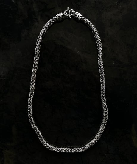 Europe Vintage Fox tail chain silver 925 necklace