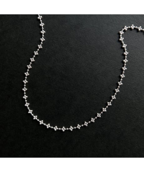 DEAD STOCK Vitage Italy 925 tiny chain necklace Flower 13