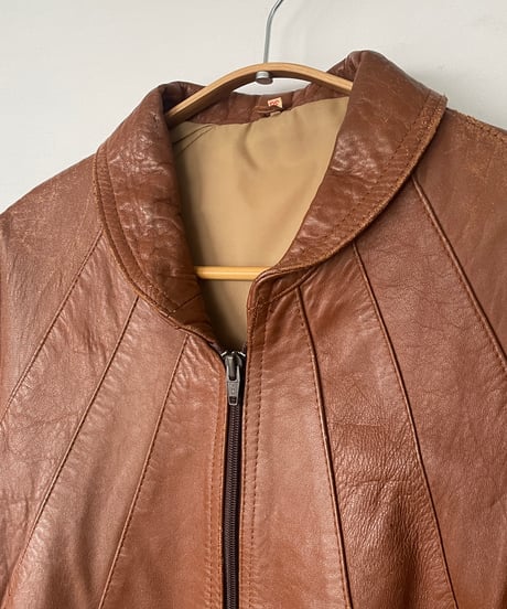 70-80s MADE IN ENGLAND leather jacket 38