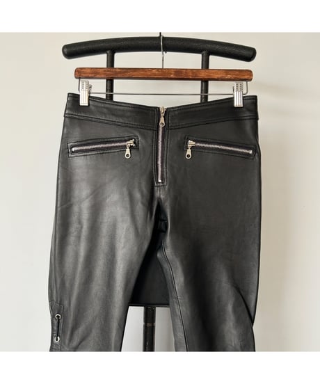 Lace up leather Pants