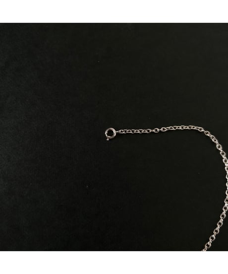 Vintage Sterling tiny chain necklace Azuki ③