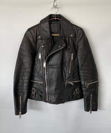 80s UK double riders jacket