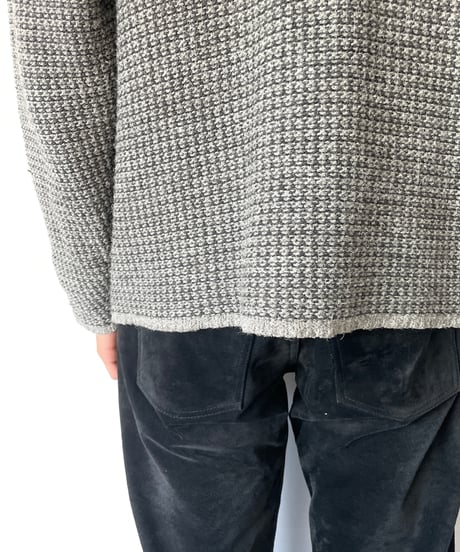 90s Suede×Wool Knit Pullover