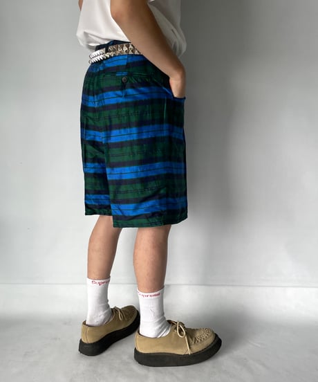 DEAD STOCK silk golf shorts 42  blue