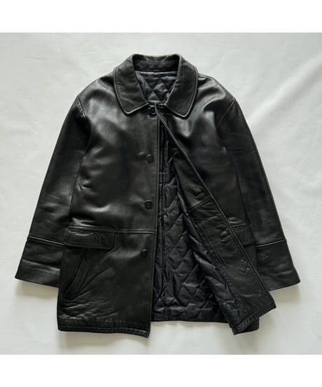 Vintage Leather Car Coat