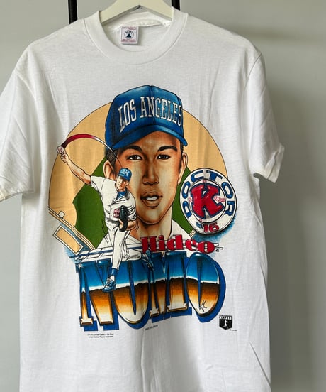 dead stock 90s HIDEO NOMO "DOCTOR K" s/s tee M