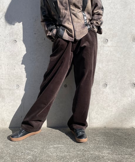 COMFORTABLE REASON "Brushed Lining Cords Slacks"