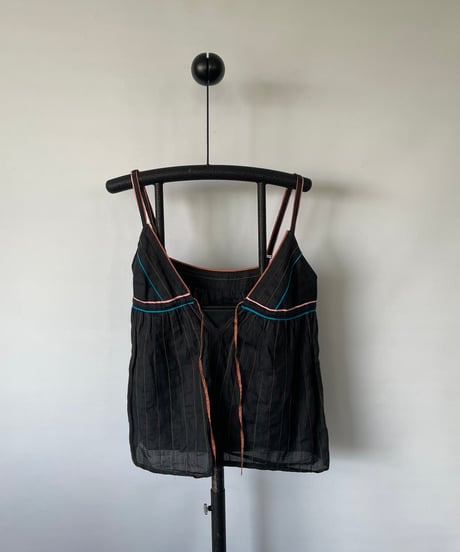 multi color piping camisole