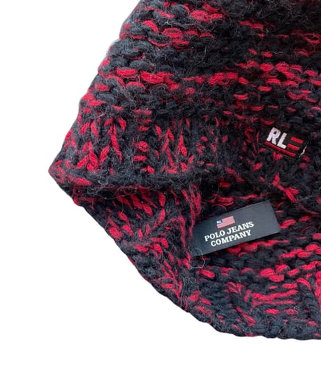 POLO JEANS bom bom knit cap