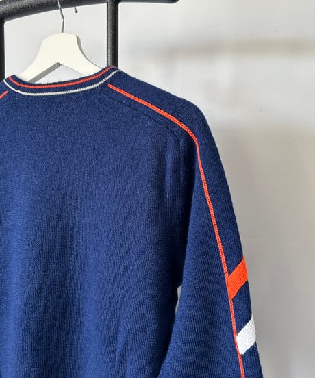 Navy Line Knit