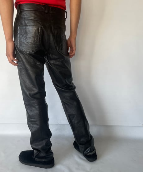 Europe vintage Leather Pants