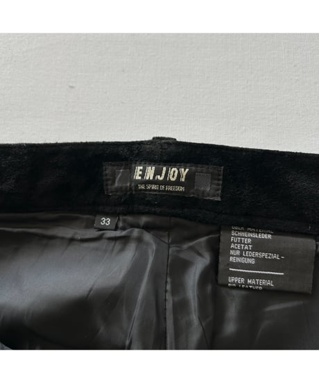 Europe vintage PIG SUEDE LEATHER Pants