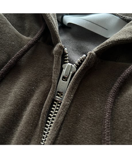 ANDER "VELOUR ZIP HOODIE"