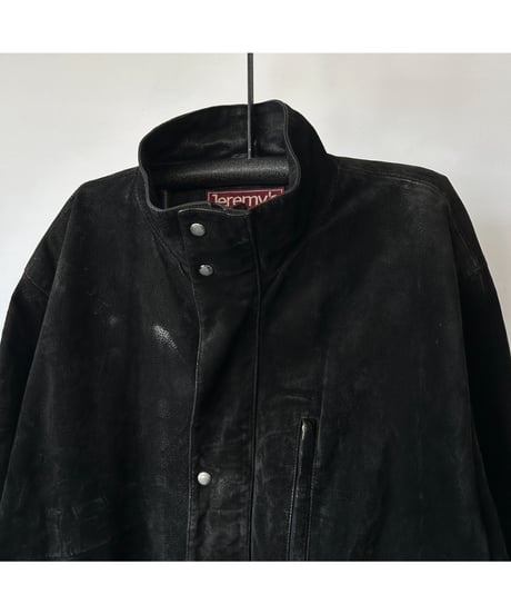 80-90s  Pig Skin Stand Collar Coat