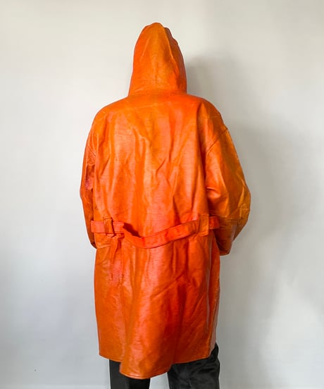 80s Europe orange coat