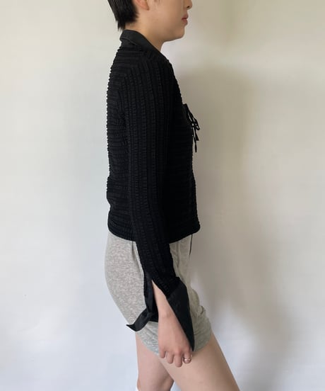 MADE IN FRANCE lace up shirts