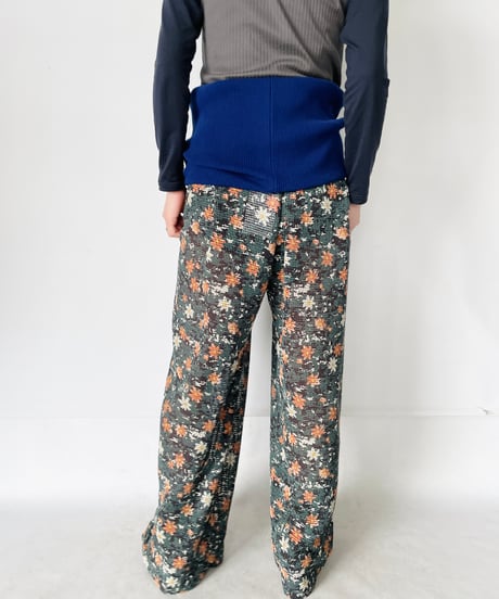 NAM ”Waist Wrap Camo Mesh Digital Aloha Pants” shadow