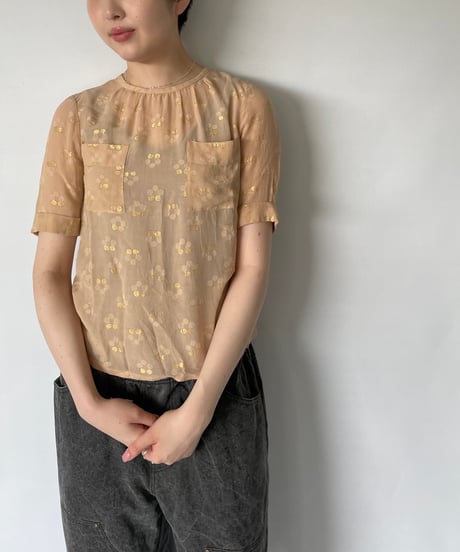 Sheer glitter blouse
