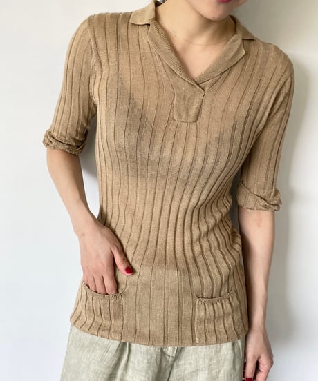 Summer knit polo