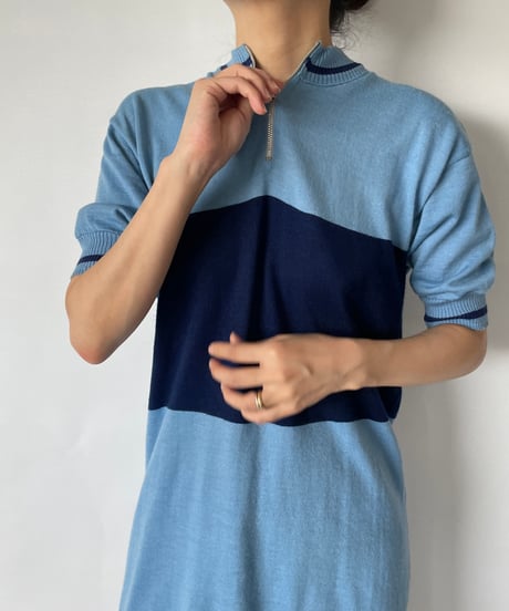 europe vintage knit cycle jacket