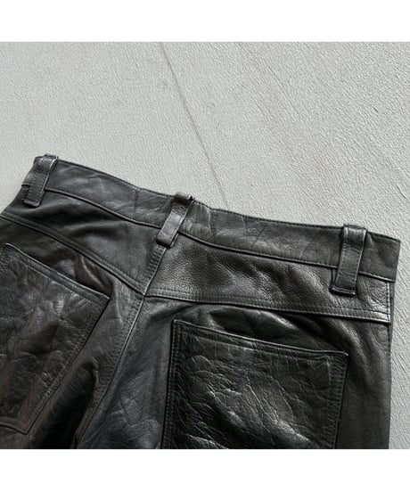 Europe Vintage Leather Pants