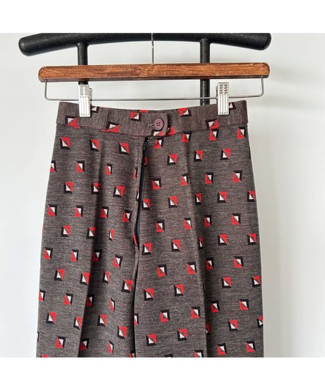 Geometric pattern pants