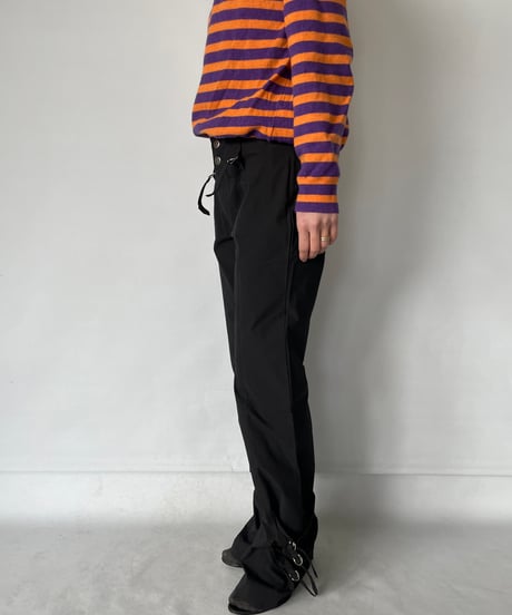 Europe Belted Hem Pants