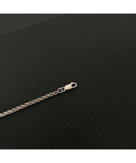 Vintage ITALY 925 Rope chain bracelet ②