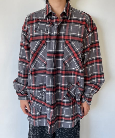 NAM "BELLOWS HEAVY FLANNEL SHIRT & PANTS" (GREY/STAR)