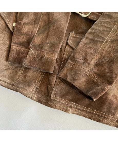 70-80s Vintage Pig leather suede Jacket
