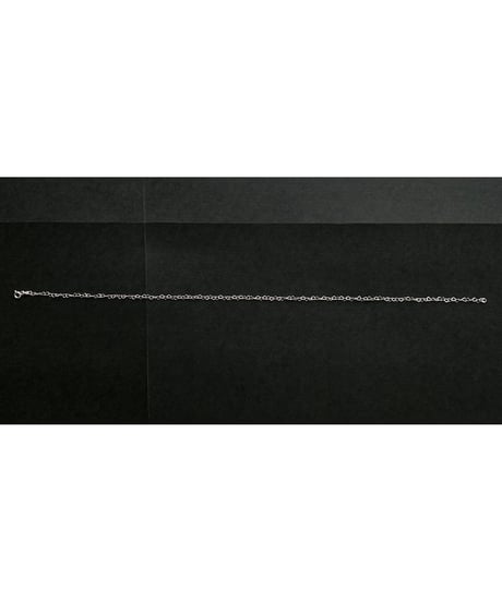 DEAD STOCK Italy 925 tiny chain necklace Heart 17