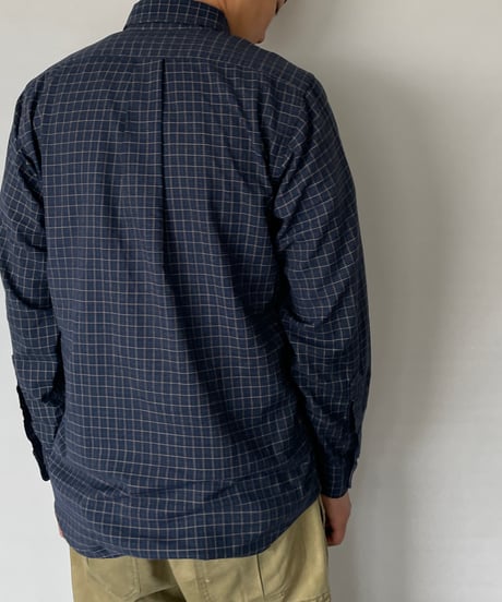 80s L.L.bean B/D check shirt 15-34