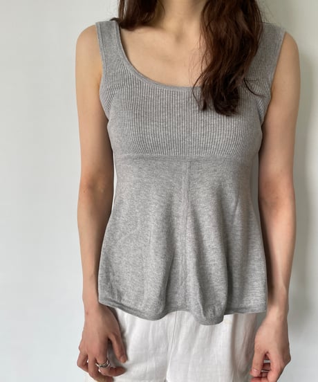 Peplum Knit Tank Top