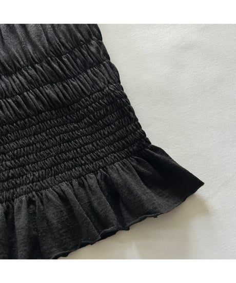 Shirring frill tops
