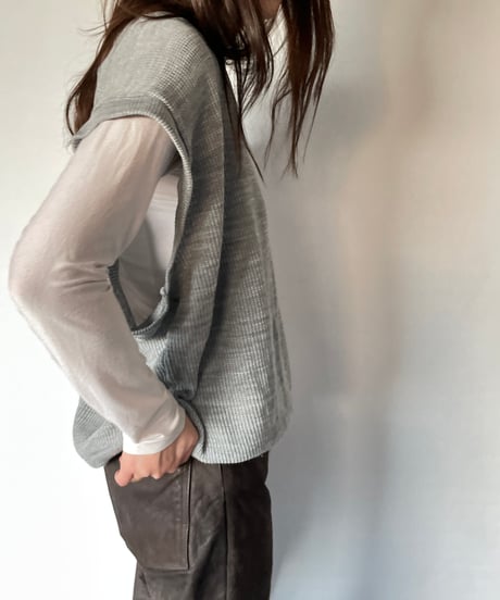 70s LACOSTE V-neck Vest