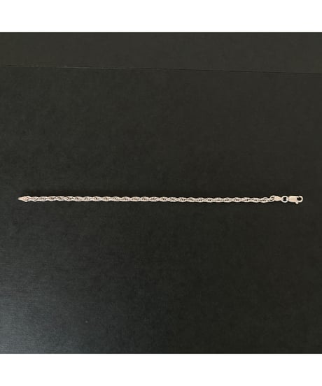 Vintage ITALY 925 Rope chain bracelet ③