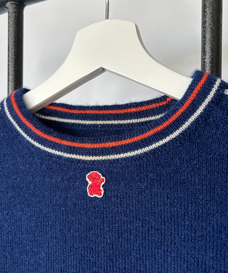Navy Line Knit