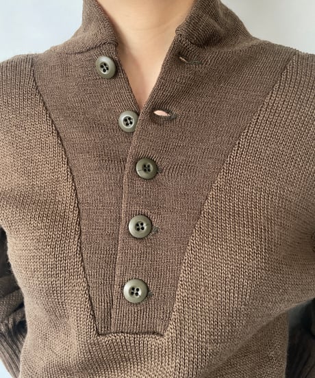 80s US ARMY HENLEYNECK Knit