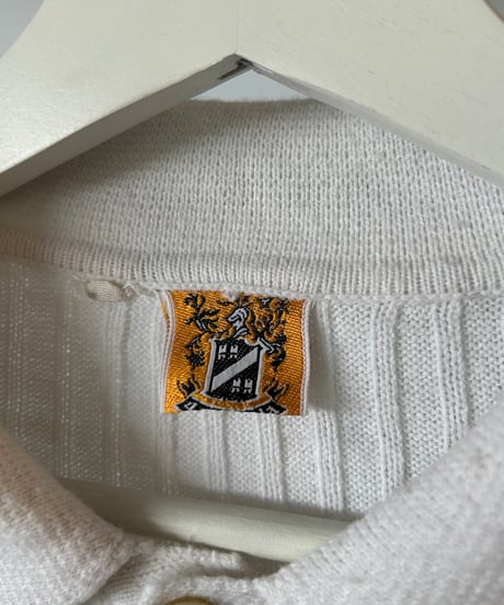 euro vintage acrylic knit polo
