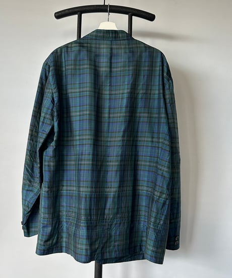 made in Italy 80s Silk Tartan check Jacket