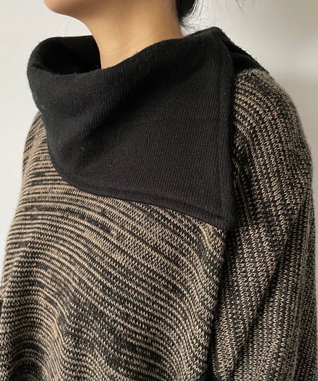 Europe Vintage asymmetry knit