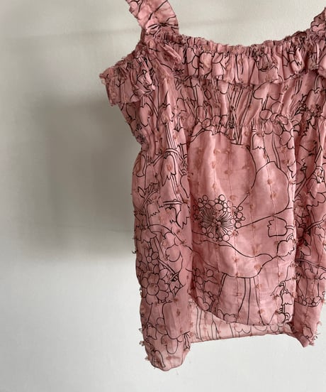 MADE IN ITALY flower camisole